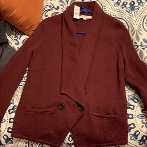 Loft sweater jacket - Burgundy